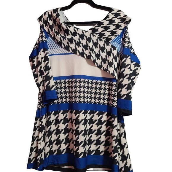 Lily by Firmiana Dresses & Skirts - NWT Lily by Formiana tunic dress womens xl blue black white